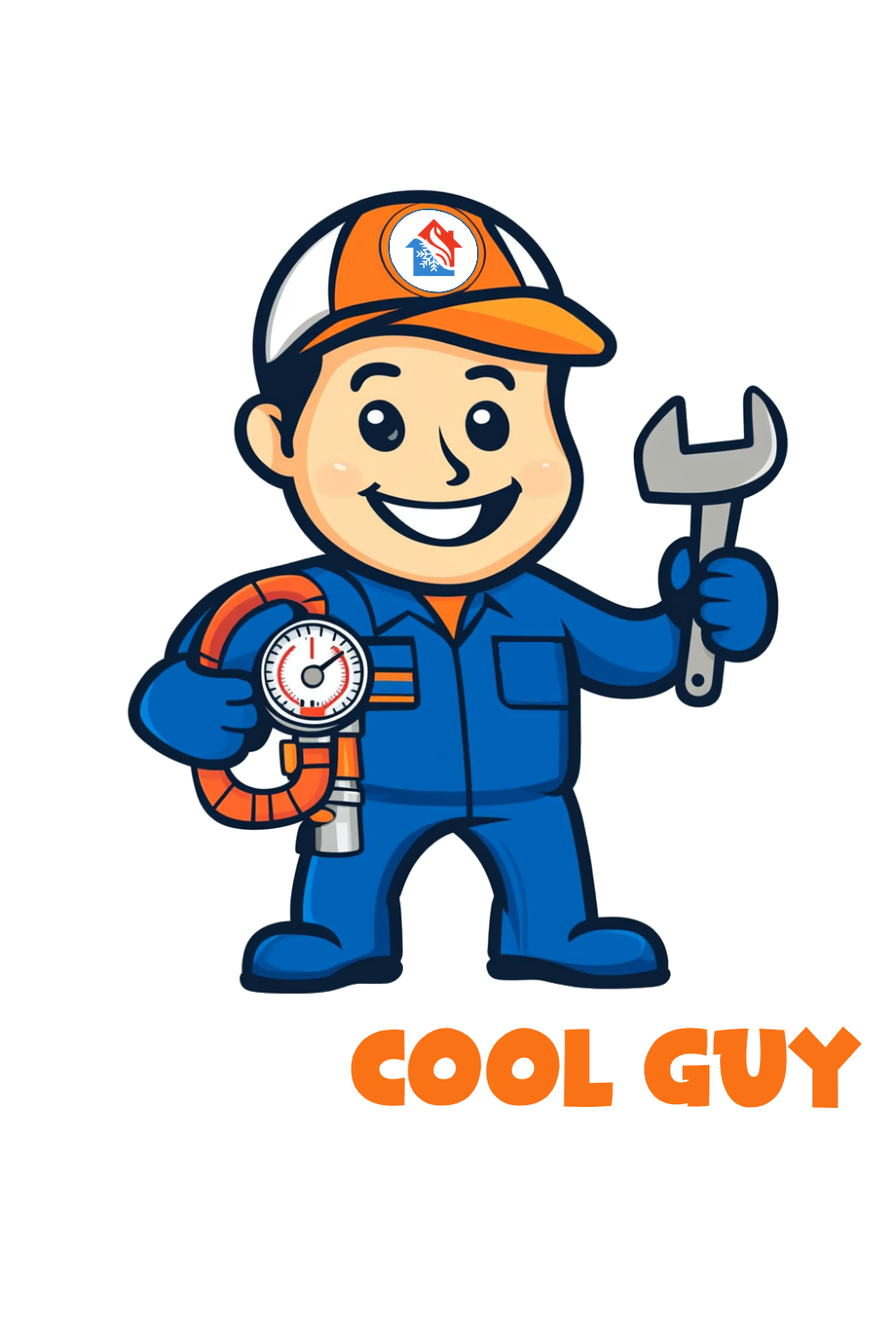 Cool Guy — Total Repair Now HVAC mascot